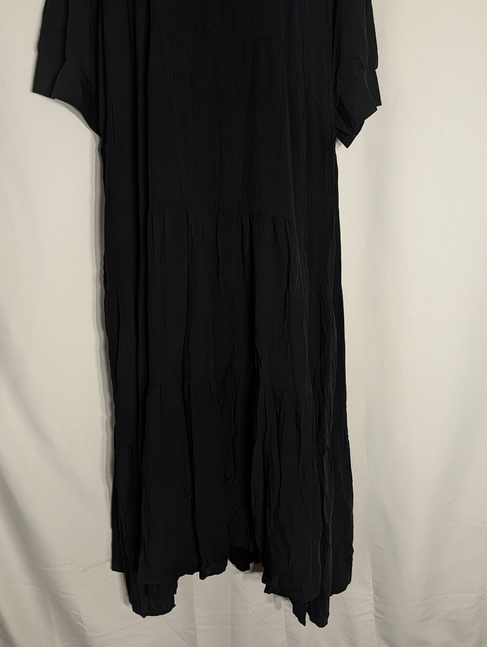 NWT Natural Life Rebecca Midi Dress Plus 2XL Black Witchy Tiered Flowy Boho - Picture 3 of 13